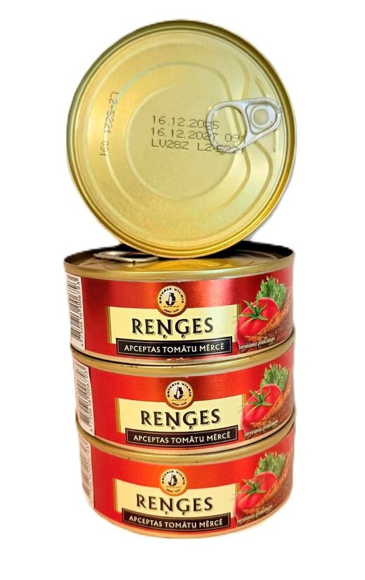 Apceptas reņģes tomātu mērcē 24x240 g  