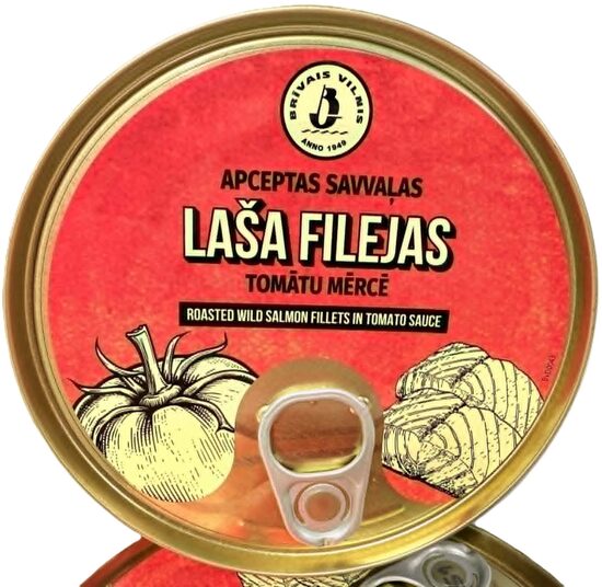 Apceptas savvaļas laša filejas tomātu mērcē 10x160 g