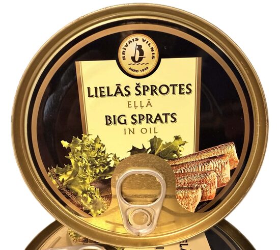 Lielās šprotes eļļā 14x240 g