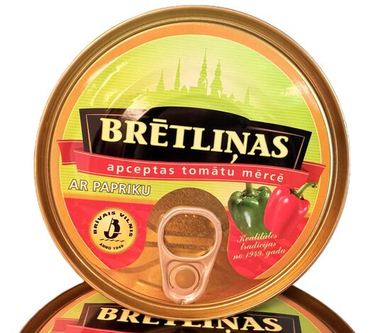 Rīgas brētliņas apceptas tomātu mērcē ar papriku 