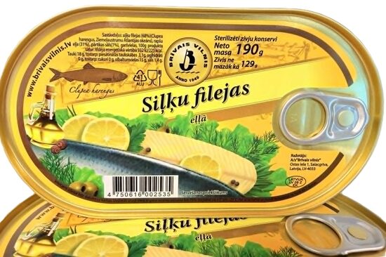 Siļķes fileja eļļā  