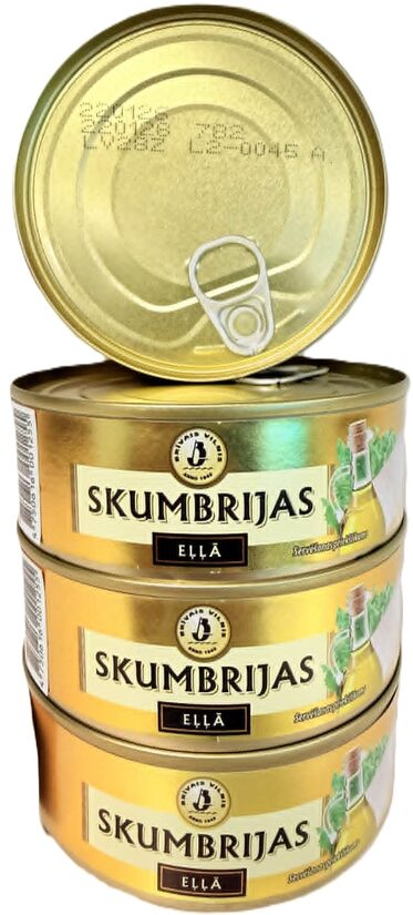 Skumbrijas eļļā - 240 g
