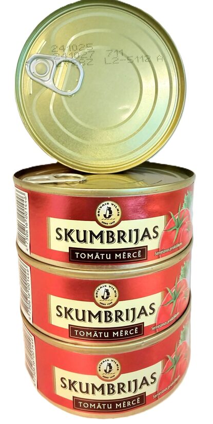 Skumbrijas tomātu mērcē 24x240 g