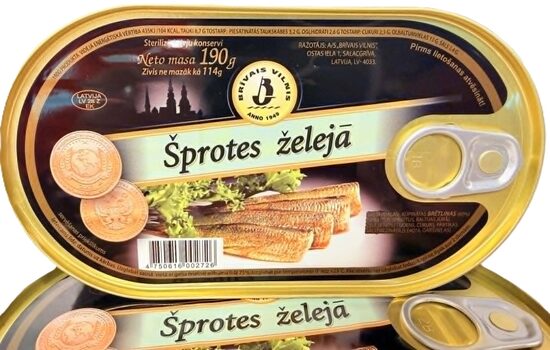 Šprotes želejā 190 g