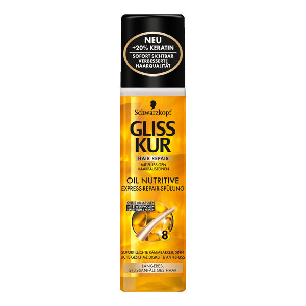 Schwarzkopf matu kondicionieris - Gliss Kur Oil Nutritive