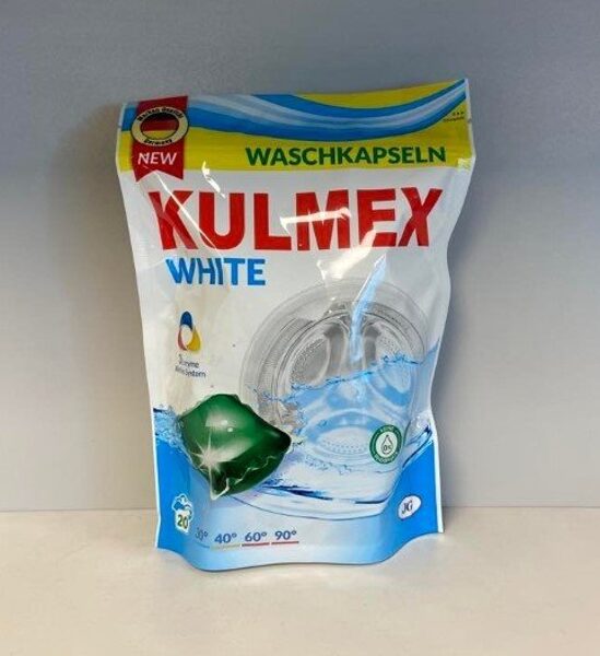 Kulmex Waschkapseln White veļas mazgāšanas kapsulas baltam apģērbam