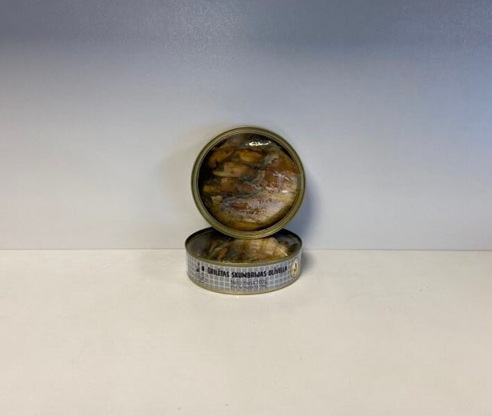 Grilētas skumbrijas olīveļļā