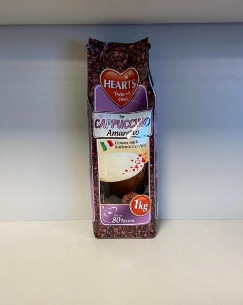 Hearts Cappuccino Amaretto kapučīno - itāļu sapnis