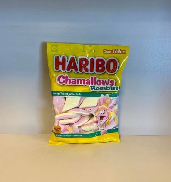 Haribo Chamallows Rombiss mīkstās konfektes - maršmelovi