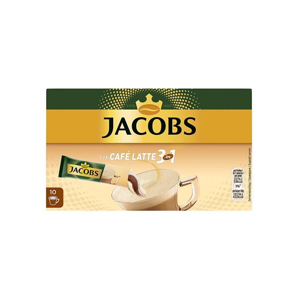 Jacobs Cafe Latte 3in1 šķīstošā kafija