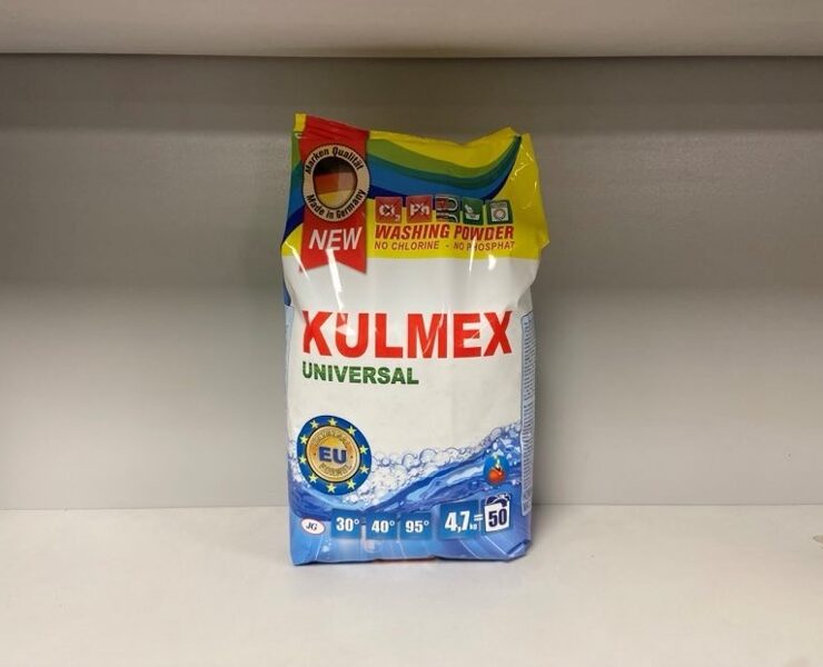 Kulmex Universal – veļas pulveris, kas paredzēts visa veida apģērbiem