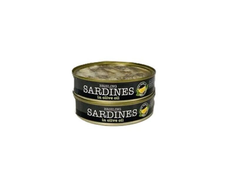 Brētliņas olīveļļā ar citrona garšu un baziliku