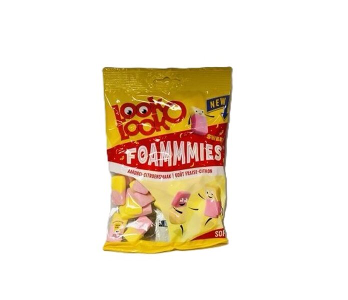 LOOK O LOOK Sweet Foammmies zemeņu-citronu želejkonfektes