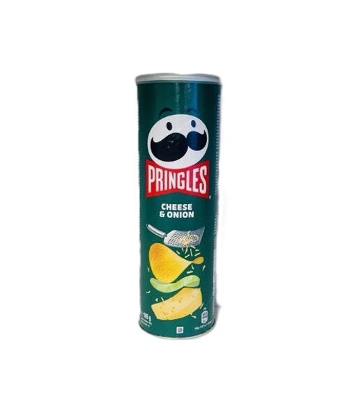 Pringles kartupeļu čipši ar siera un sīpolu garšu