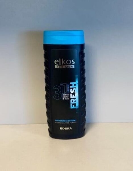 Elkos For Men duschgel Fresh 3in1 dušas želeja ar piparmētra ekstraktu 