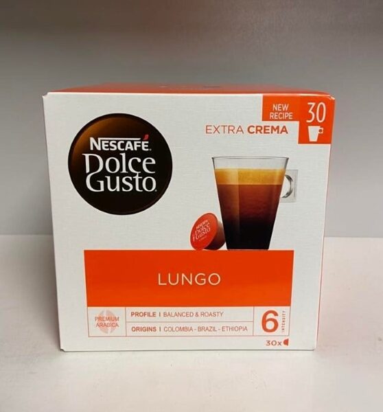 Nescafe Dolce Gusto Lungo kafijas kapsulas 30 gb