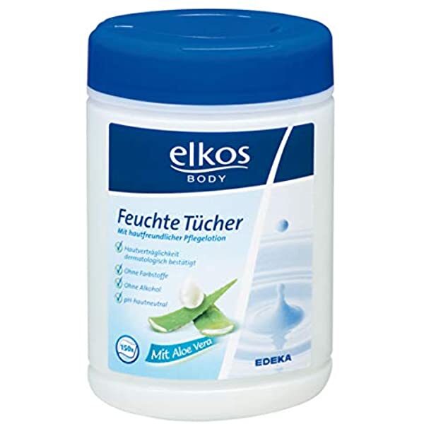 Elkos Body Feuchte tucher mitrās salvetes ķermenim