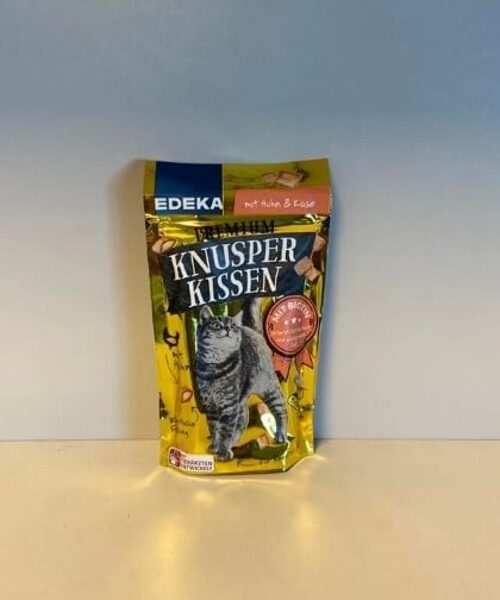 Edeka Premium Knusper Kissen mit huhn & käse vistas gaļas un siera gardumi kaķiem