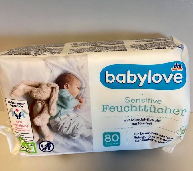 Babylove ķermeņa kopšanas salvetes - Sensitive